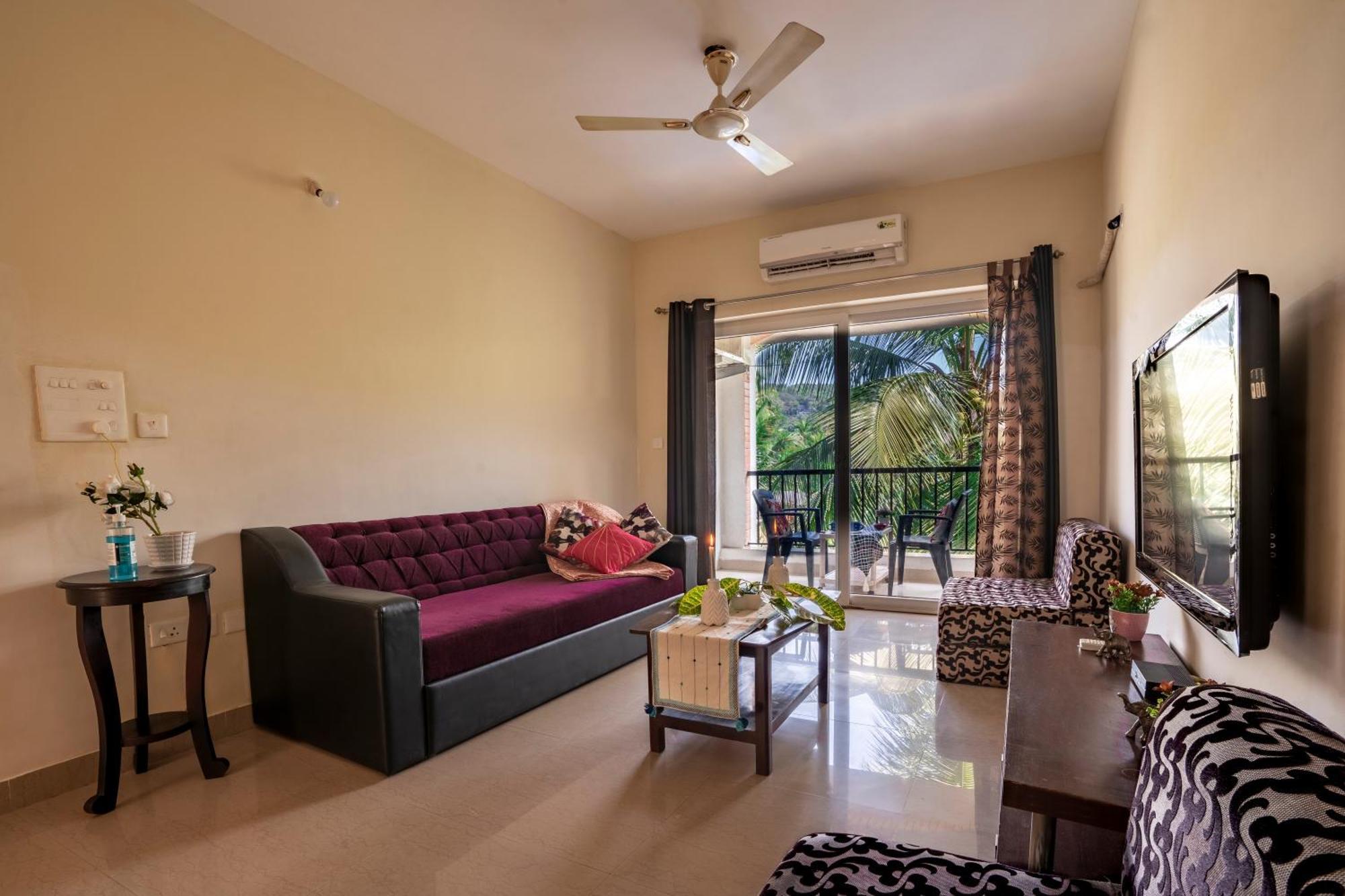 Goa Chillout Apartment - 1Bhk, Baga Ngoại thất bức ảnh