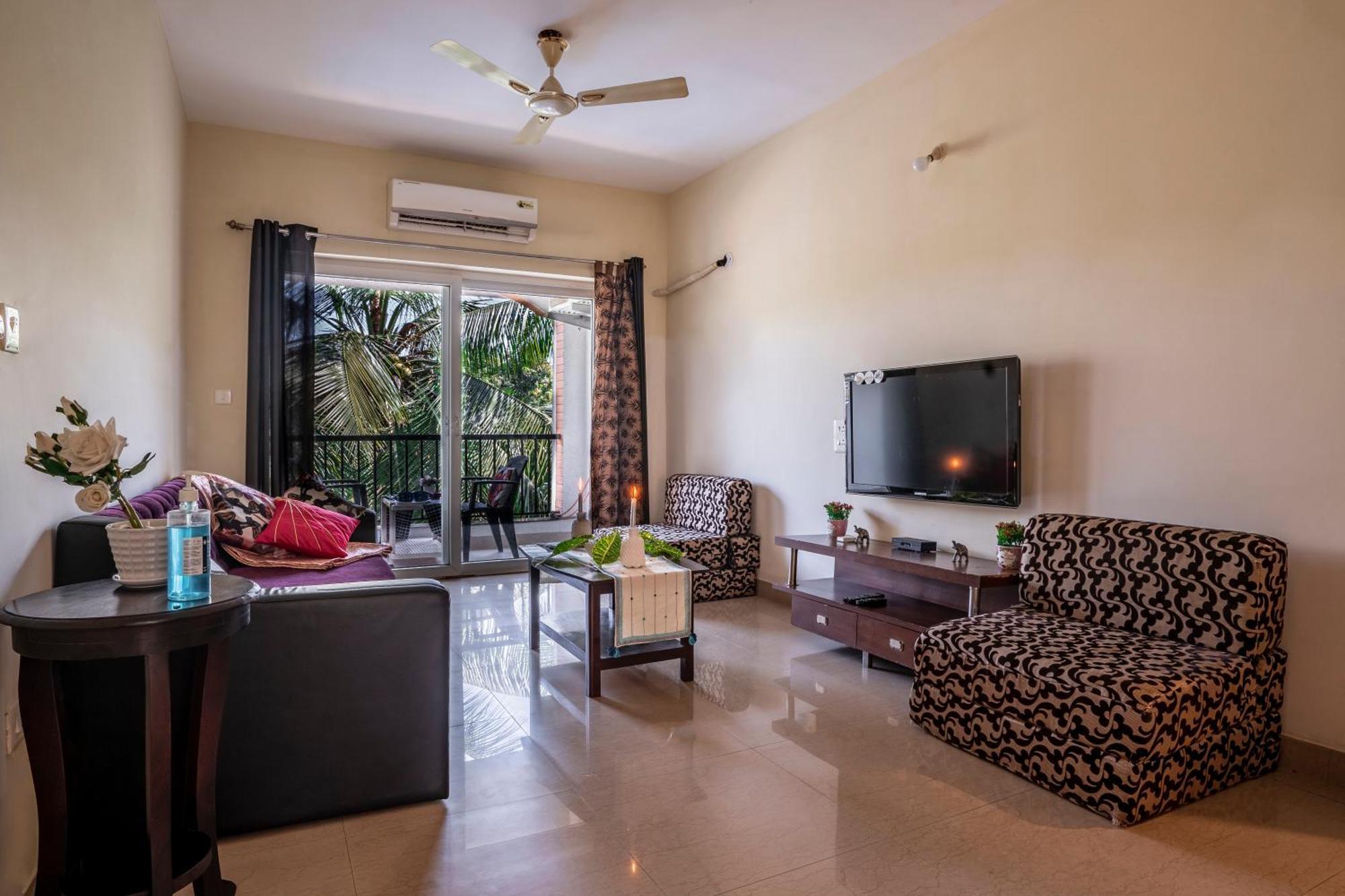 Goa Chillout Apartment - 1Bhk, Baga Ngoại thất bức ảnh